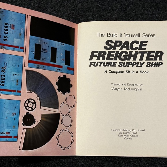 Vintage Space Freighter Future Supply Ship Build It Yourself Kit Series 1982 - Picture 4 of 4